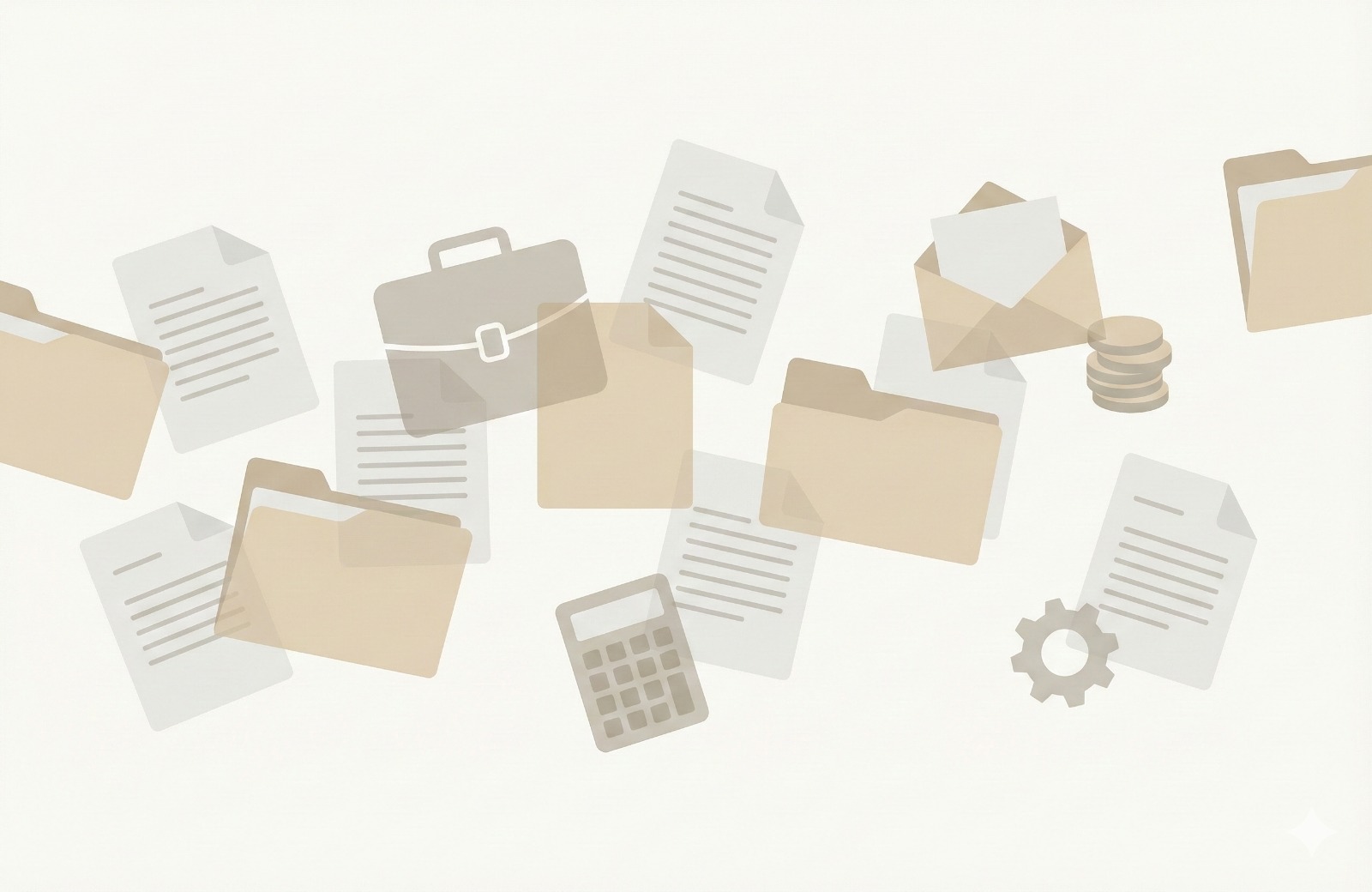 Office items illustration